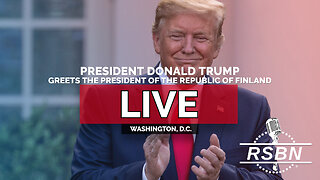 LIVE REPLAY: President Trump Greets the President of the Republic of Finland - 10/9/25