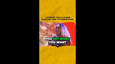 @venuswilliams Discipline is freedom. #venuswilliams 🎥 @elenacardone