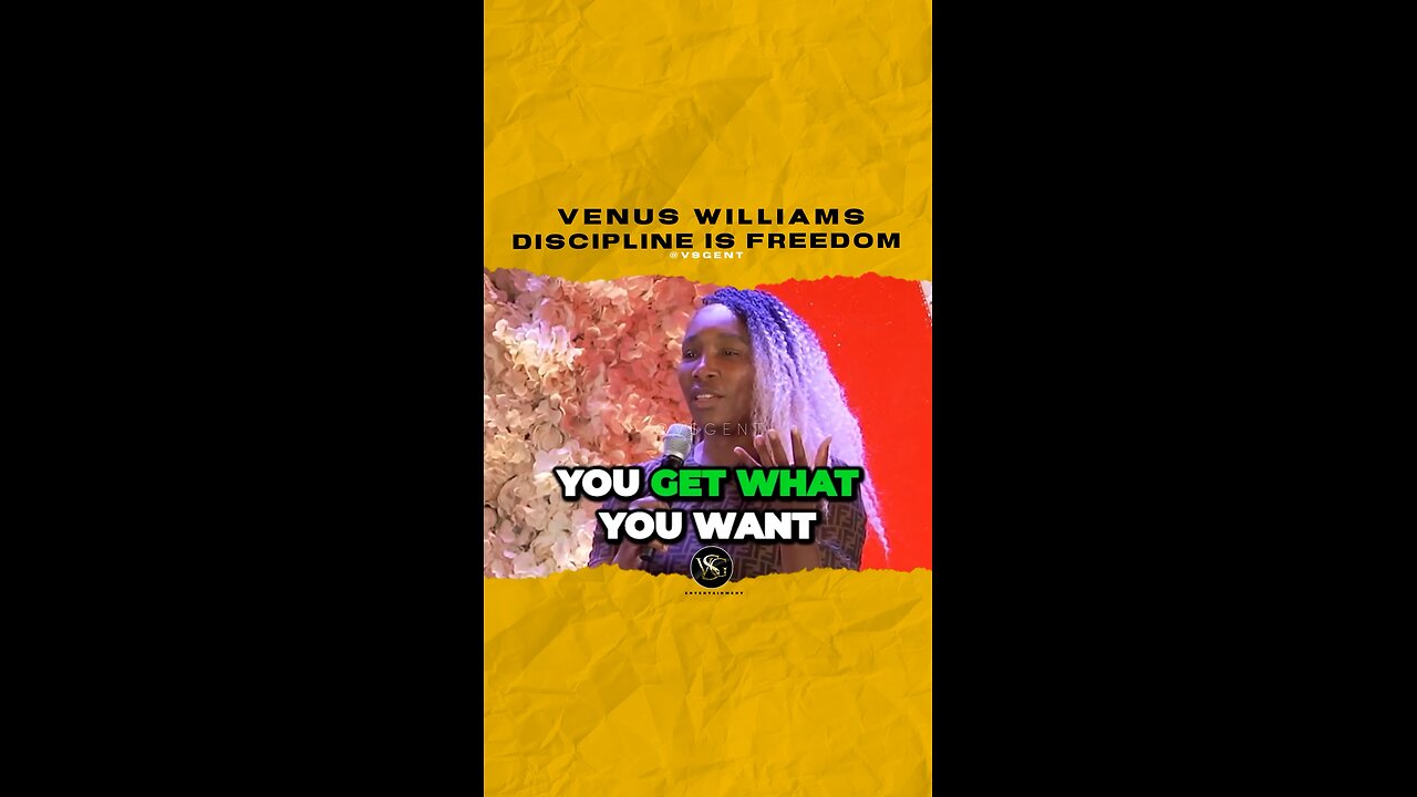 @venuswilliams Discipline is freedom. #venuswilliams 🎥 @elenacardone