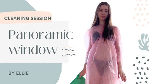 Panoramic window cleaning and pink raincoat try on haul | Get ready with Ellie