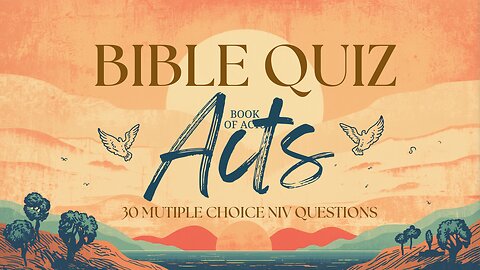 Bible Quiz Acts 30 NIV Questions