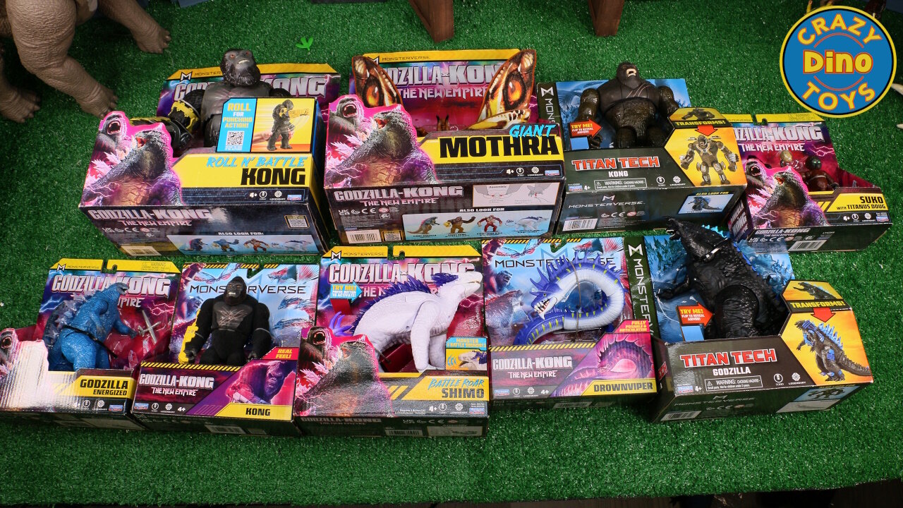 10 New Godzilla x Kong New Empire Toys Oct 2025 Unbox King Kong Toys Skull Island Amazing Dinosaurs