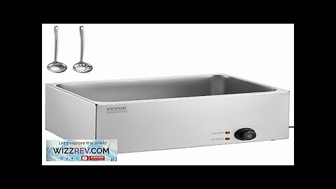 VEVOR Commercial Electric Food Warmer Countertop Buffet 19Qt 1200W Bain Marie Review