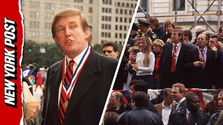 Resurfaced footage shows Trump marching in 1995 Veterans Day Parade he helped save