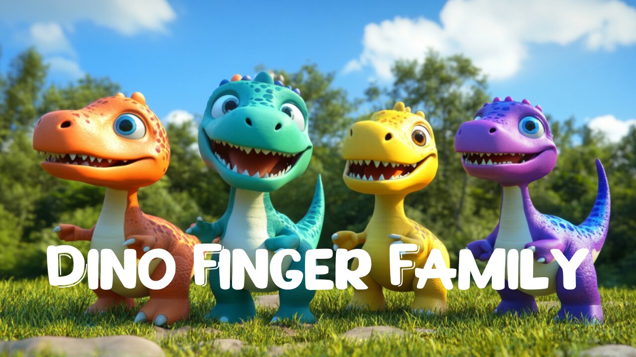 Nursery Rhymes for Kids | Dino Finger Family |