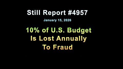 10% of U.S. Budget Lost to Fraud Annually