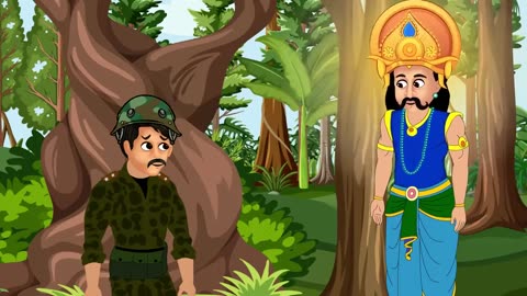 तीन जादुई फौजी Hindi kahaniya l गांव की कहानी ।I Cartoon video II Moral stories