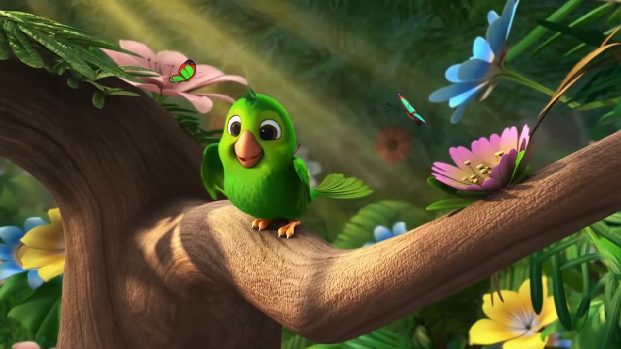 🦜 मैं तोता मैं तोता | Mithu Mithu Parrot Rhyme | मज़ेदार बच्चों की हिंदी कविता