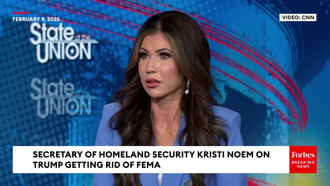 DHS Secretary Kristi Noem Says Trump Has Authority