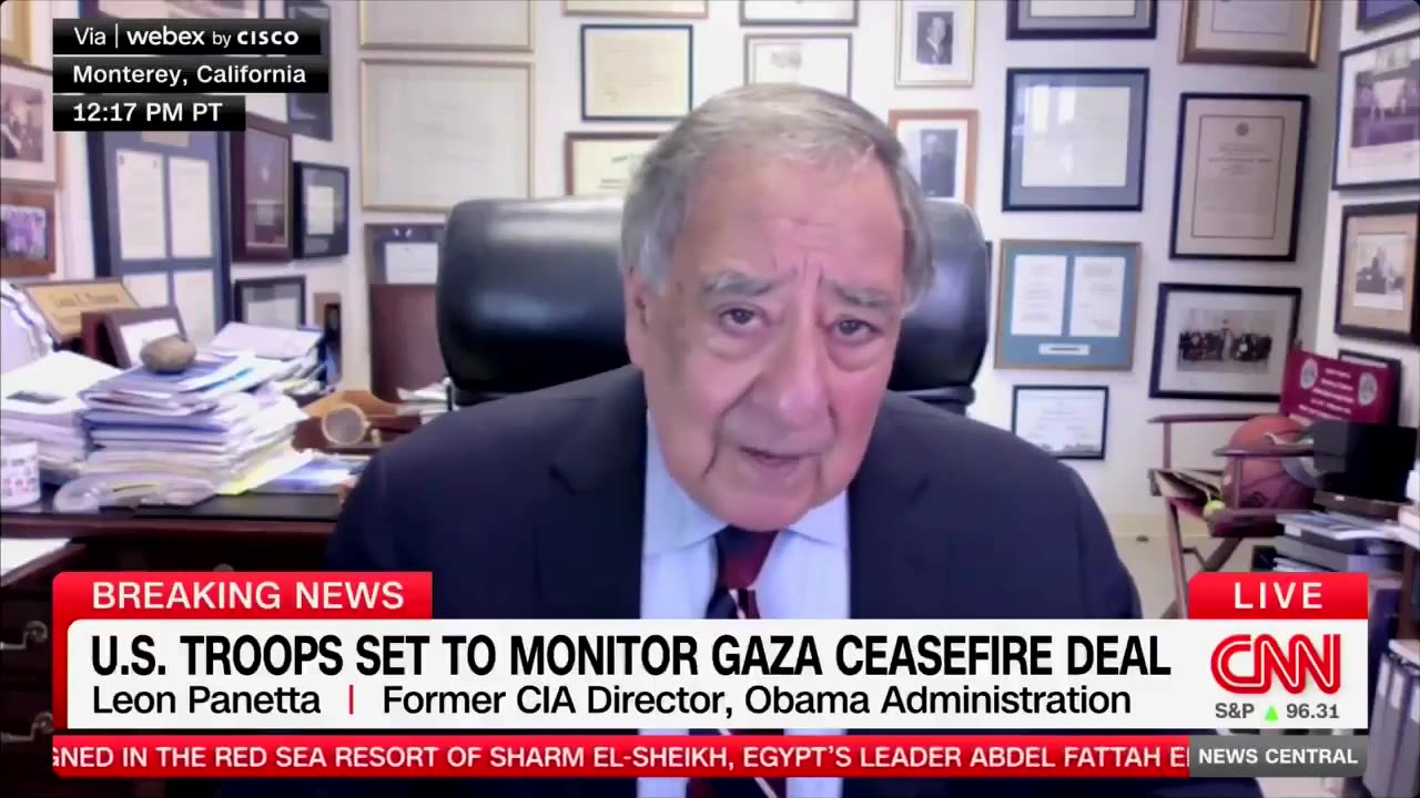 Former Secretary of Defense & former CIA Director under Obama on the end to the war in Gaza:
