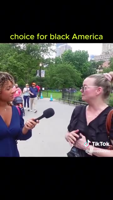 Liberal angry black woman voted for President Donald Trump, sorry for her