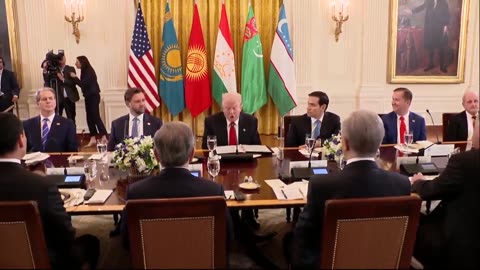 📌 POTUS meets with Central Asian presidents at the White House