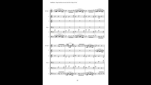 J.S. Bach – Motet: “Singet dem Herrn ein neues Lied”, Part 1 (Double Brass Choir)