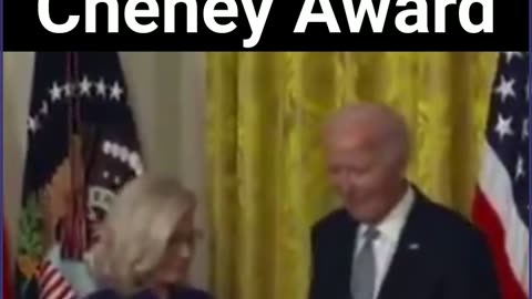 Biden Gives Liz Cheney Award