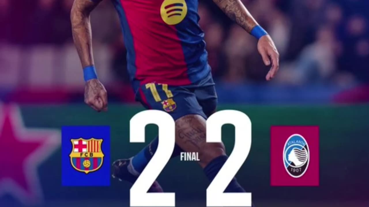 🔥 EL BARÇA EMPATA CON EL ATALANTA (2-2) Y AVISTA AL PSG EN OCTAVOS DE LA CHAMPIONS 💥