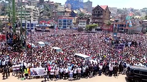 Deaths reported as gunfire and blasts rock Congo rebel rally