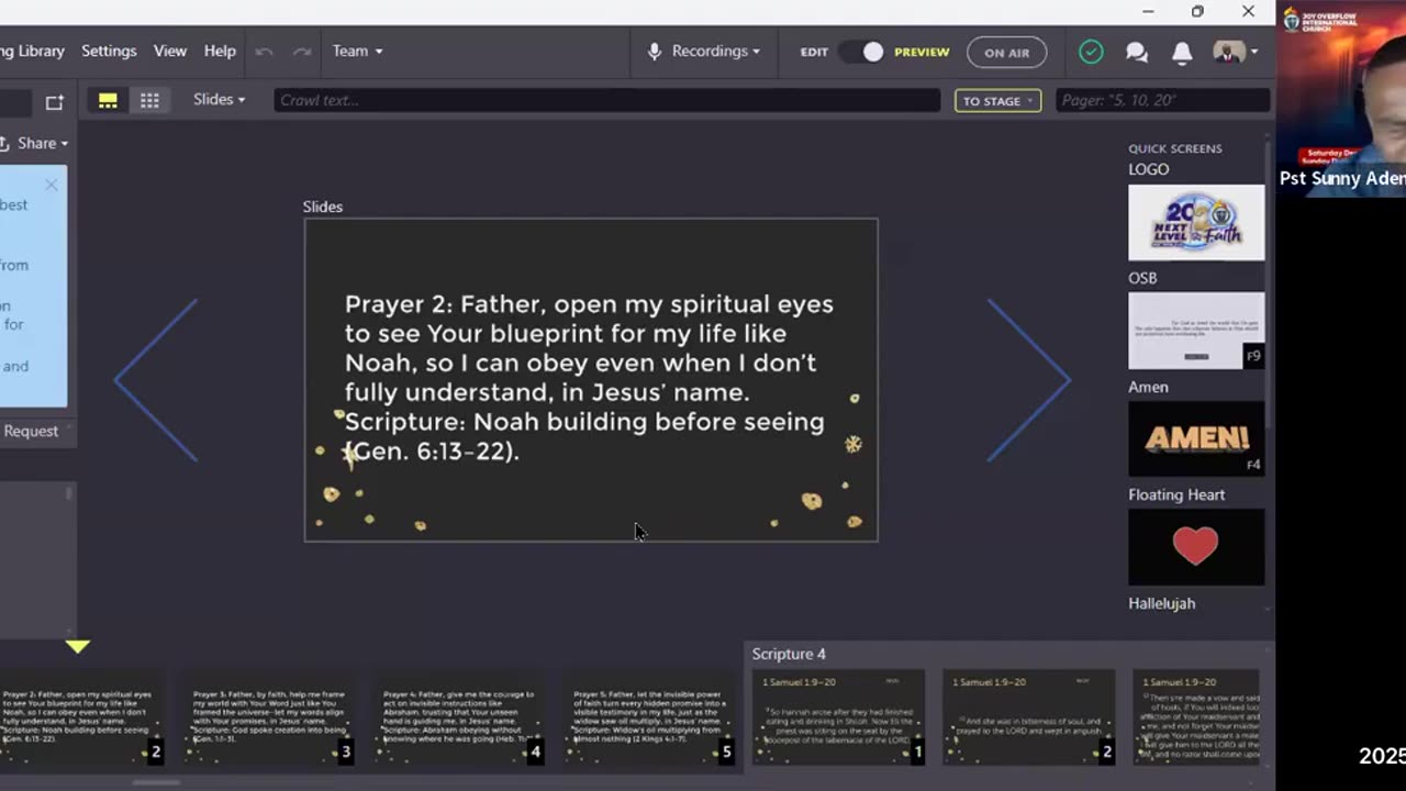 Power To Triumph || December 5, 2025 || “Faith: The Invisible Architect of God’s Realities”