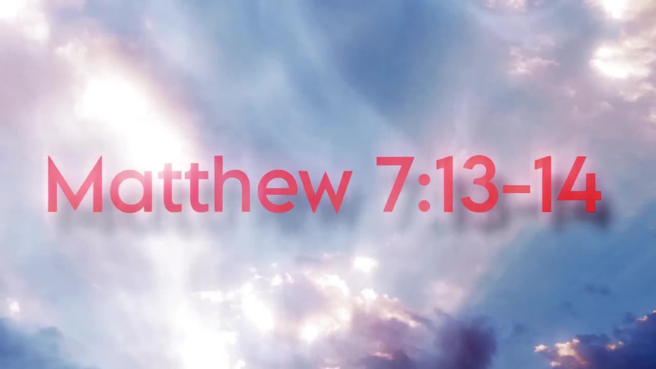 Matthew 7:13 -14 #scripture #bible #verse #verseoftheday #inspiration #shorts
