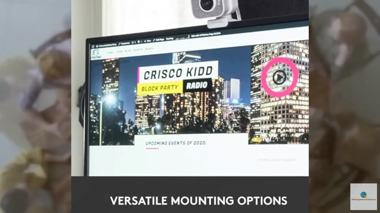 Logitech StreamCam Premium for Creators Webcam - White Bundle Including: Screen