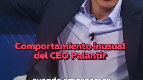 CEO de Palantir genera sospechas por comportamiento extraño