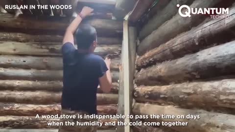 Man Builds Secret Underground Cabin in the Forest | Start to Finish by ‪@RuslaninTheWoods‬