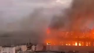 Large fire engulfs Marista Santa Maria school in Brazil, no word on casualties.