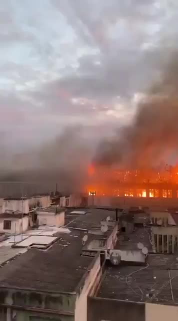 Large fire engulfs Marista Santa Maria school in Brazil, no word on casualties.