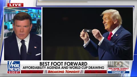 President Trump receives peace prize award at FIFA draw