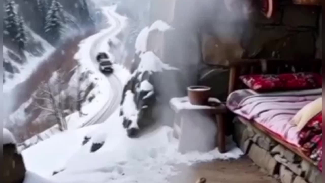 Winter Cave Resort Cooking Scene.