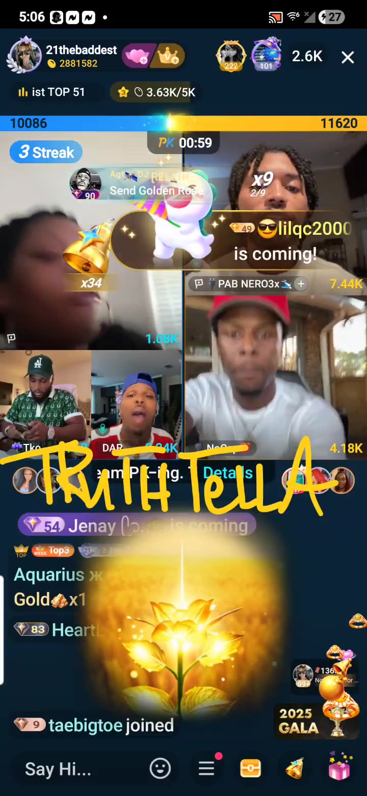 21BADBITCH TEAM PK WITH NOCAP, PABLO NERO, WHITEBOYMAJ, MESSY CALLER, TKO CAPONE & DAREALSUPABIHH