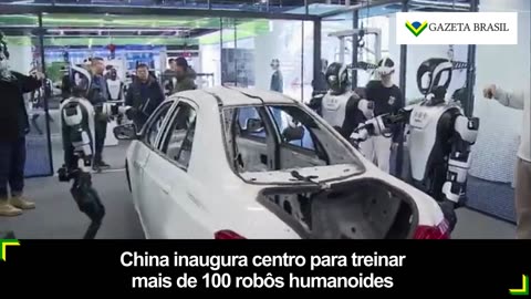 China inaugura centro para treinar mais de 100 robôs humanoides