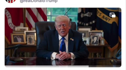 President Trump's message about Gaza peace deal 