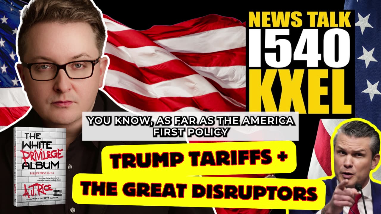 AJ Rice on Trump’s Tariffs, Cabinet Disruptors, & Political Absurdity with Jeff Stein on Iowa KXEL