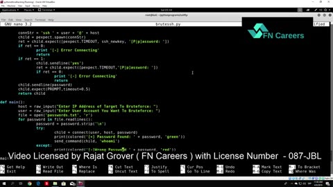 video20 SSH & FTP Attacks Executing Command On Target After Bruteforcing SSH