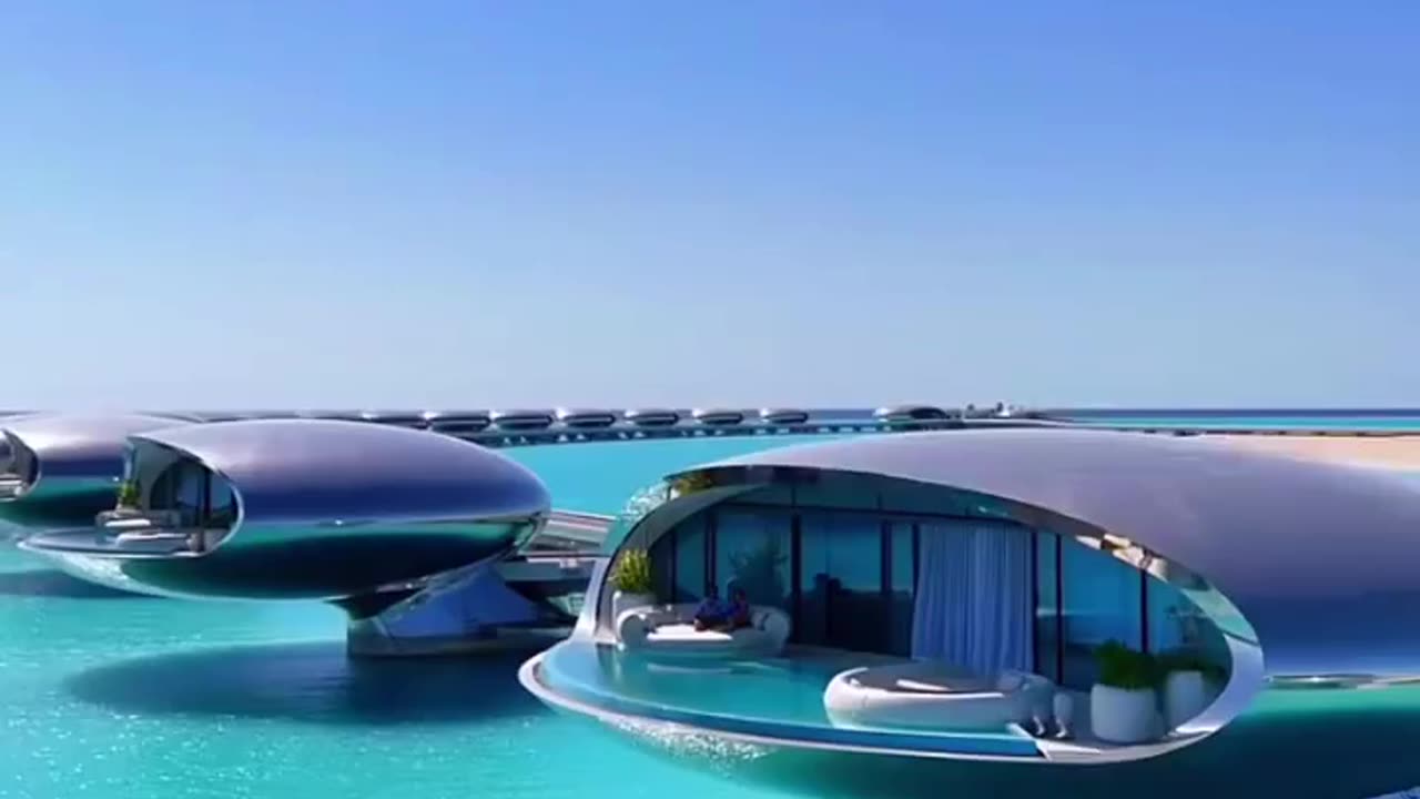 Luxurious Futuristic Resort in the Red Sea