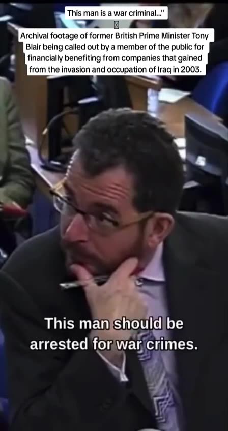 Tony Blair is a war criminal for crimes of mass murder