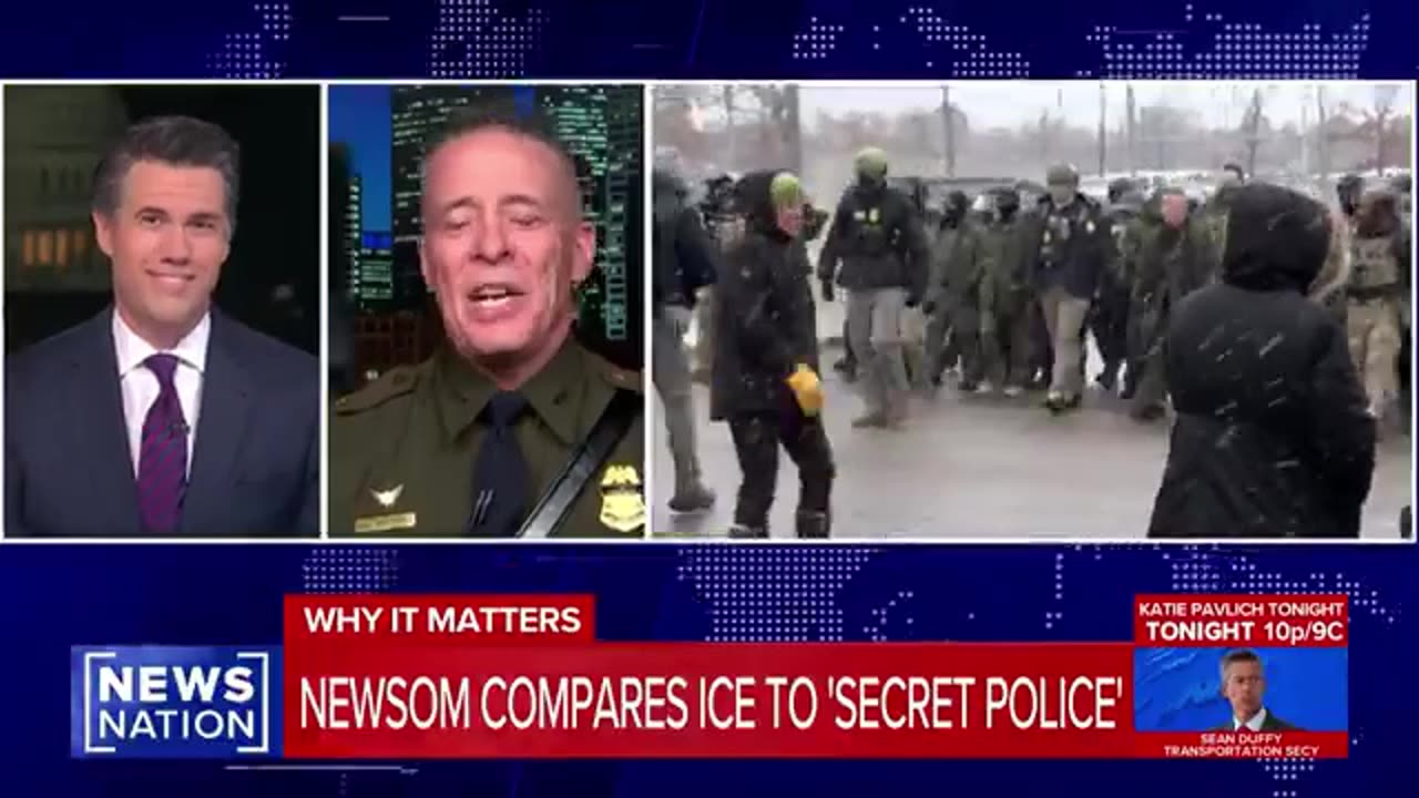 Border Patrol Boss Shuts Down Gavin's Absurd Nazi Coat Accusation