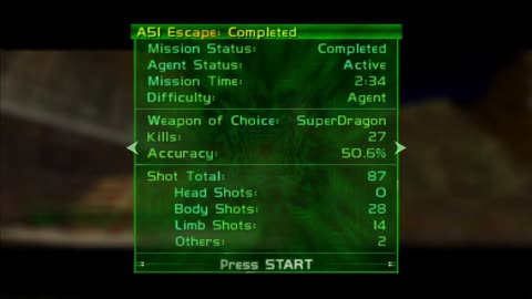 Perfect Dark (PC Port) Area 51: Escape - Agent (2:34)