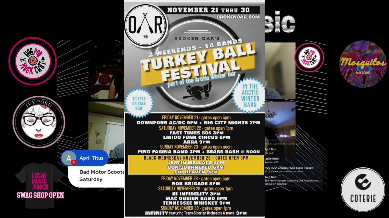 LIVE Q&A Bongo Mike, Chris, Mike D & Pete Answer YOUR Questions | HogPod Chicago Local Music Podcast