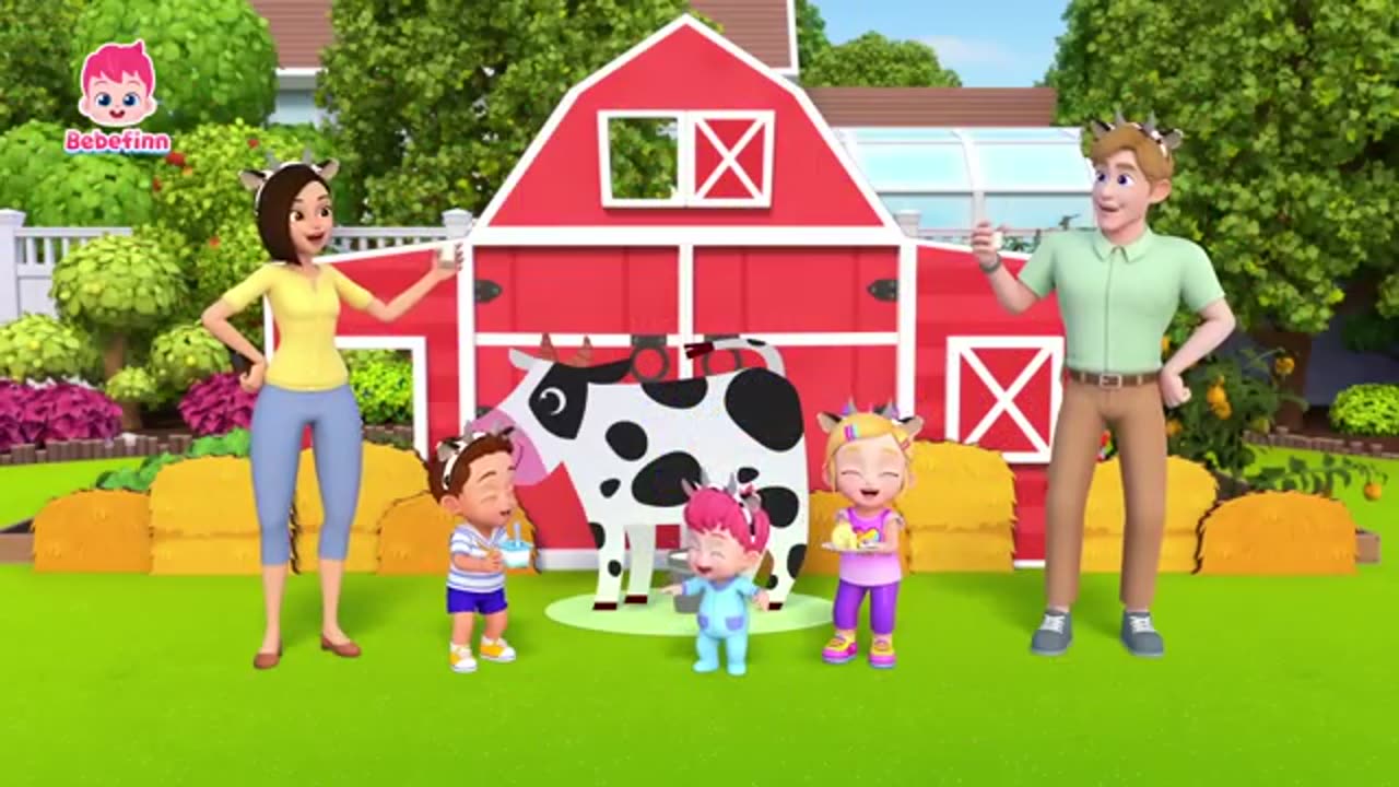 Lola The Cow l EP150 l Animals Songs For Kids l Bebefinn Nursery Rhymes