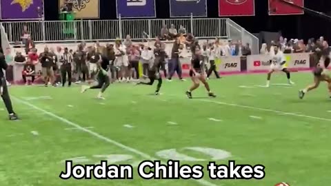 Jordan Chiles has a champion_s mindset at NFL and YouTube_s Star-Studded Flag Football Showdown