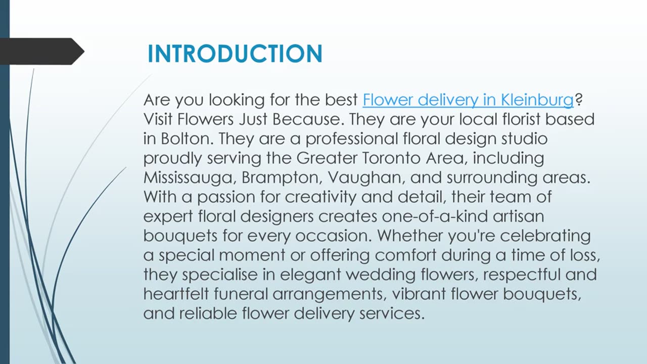 Best Flower delivery in Kleinburg