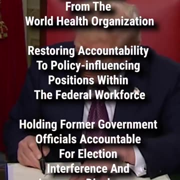 President Trump's EO's of Day 1