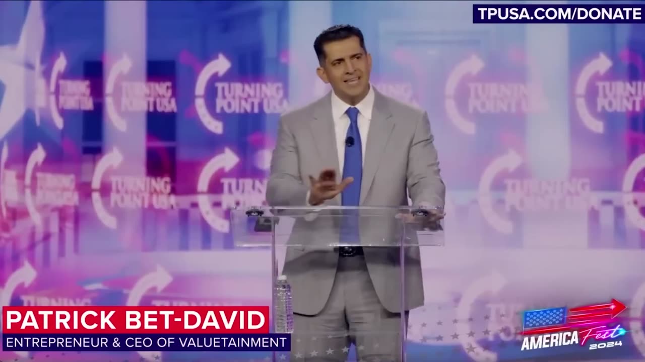 “Worst Day Of Obama’s Life” - Patrick Bet David Speaks at America Fest 2024 _ Turning Point USA 🇺🇸