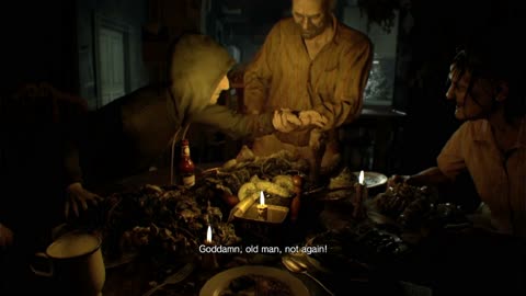 Entire Iconic Dinner Scene- RESIDENT EVIL 7