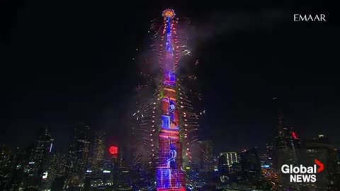 New Year's 2025: Dubai puts on stunning fireworks show at the Burj Khalifa