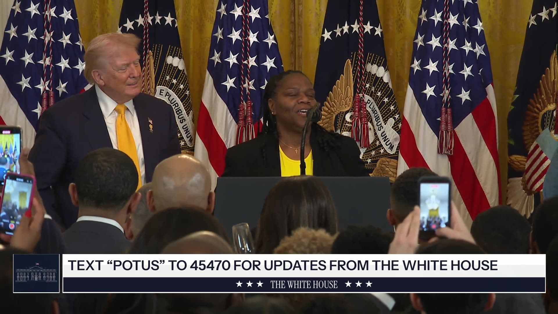 President Trump Participates in a Black History Month Reception