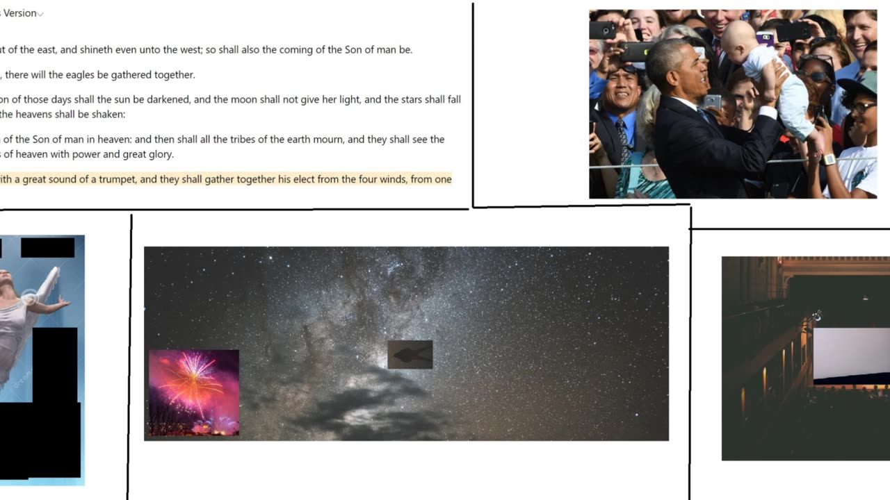 #rapture #dream : Angels (Jn 1:51) / #fireworks / O'Bummer with a brown woman