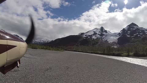 Alaska Bush Flying Gravel Bars, Waterfalls, Glaciers, Volcanic High Bench