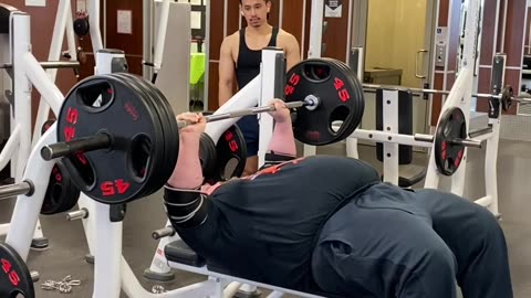 405 Pound Bench Press With Two Drop Sets
